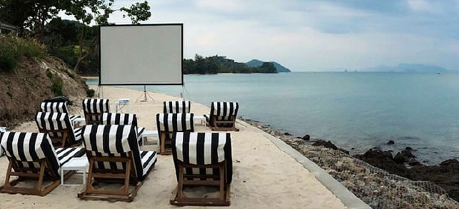 Have an outdoor movie experience.