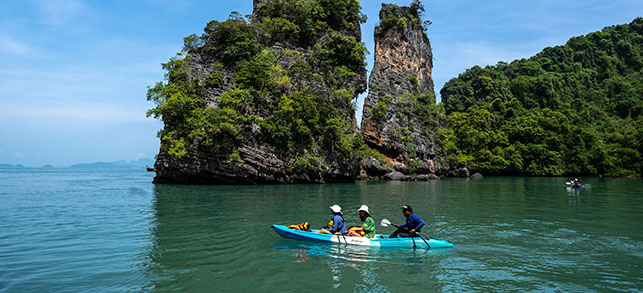 Experience the excitement of water sports. 