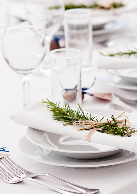 Outdoor wedding reception at our hotel in Samui